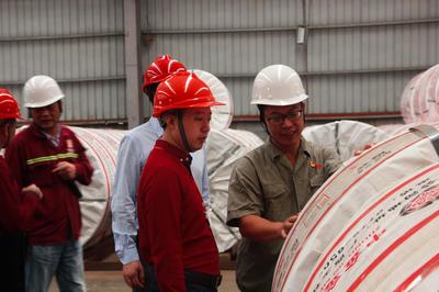 广东省不锈钢材料与制品协会考察团到柳钢中金参观考察